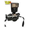 Image 2 : Vintage Nikon FE2 Camera With Vivitar Auto 2600 Flash