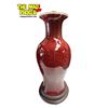 Image 2 : 2x Vintage Glazed Red Pottery Lamps (Cracked)