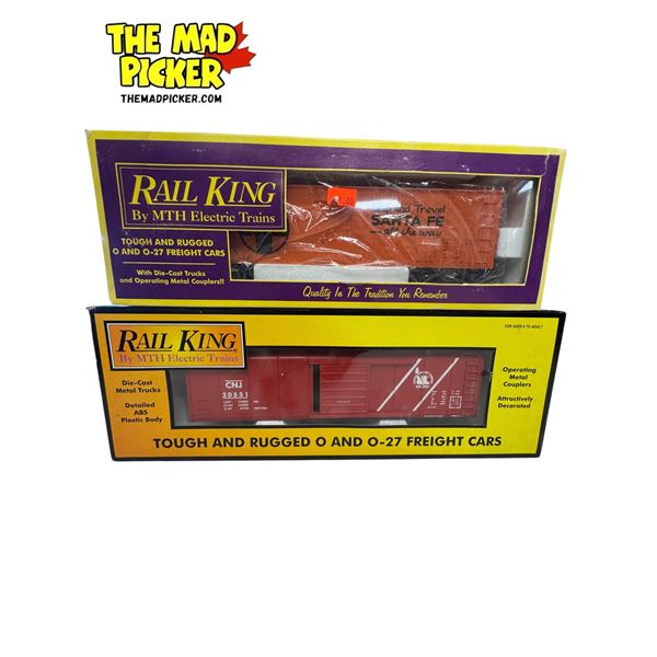 2x Vintage Rail King Toy Trains