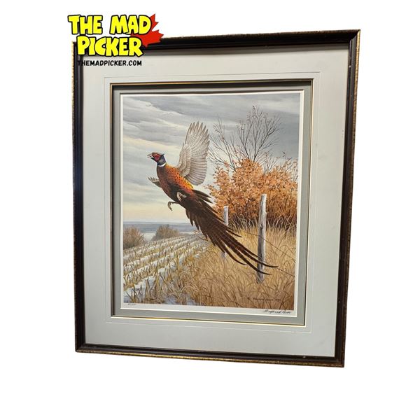 1990 Maynard Reese Signed L.E.P. 89/950 "Upland Series III - Ring - Necked Pheasant