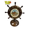 Image 2 : Vintage Variety: Ashtrays, McCormick Decanter, & Ships Wheel Table Clock