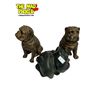 Image 1 : 3x Vintage Cast Metal Animals: Dogs & Rabbit