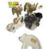 Image 13 : Assorted Animal Figurines: Goebel Pigs, Poole Rabbit, Horse Bookends, & More