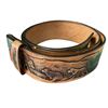 Image 2 : 6x Vintage Metal Stampede Belt Buckles & Leather Belt Size 34: