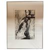 Image 1 : 1980-1981 Artist Signed L.E.P. 12/25 "Angel Struggling With Unknown (Self Portrait) State II