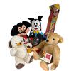 Image 1 : Assorted Vintage Toys: Mickey Mouse, Steiff Bear, Merry Thought Bear, Mickey Mouse Fishing Rod, & Mo