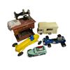 Image 1 : Assorted Vintage Toys: Sewing Machine, Tonka RV, Reliable Race Car, & More