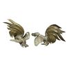 Image 1 : 2x Mid Century Modern Fighting Chicken & Rooster