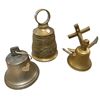 Image 1 : 3x Vintage Brass Bells