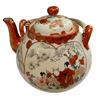 Image 3 : Vintage Asian Painted Teapot, Teacup, 2x Saucers, & Changzhou Combs