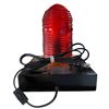 Image 2 : Vintage Red Glass Domed Table Light
