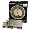 Image 1 : 2x Vintage Clocks: General Electric Art Deco Bakelite & Butterworth's Transport