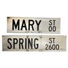 Image 2 : 3x Vintage Street Signs: Road Names (Spring & Mary) & No Parking