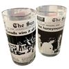 Image 3 : 7x Vintage The Vancouver Sun Themed Highball Glasses
