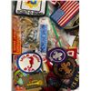 Image 3 : Assorted Vintage Patches (Mostly Scouts), Hockey Medals, & More