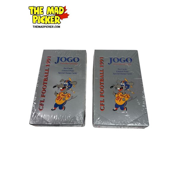 2x Sealed 1991 CFL Football JOGO Booster Boxes