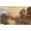Image 2 : Vintage Framed Farm Scene Print