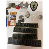 Image 2 : Assorted Vintage USA Military Patches, Buttons, Pins, & Badges