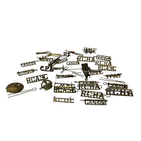 Assorted Vintage Canadian Military Badges