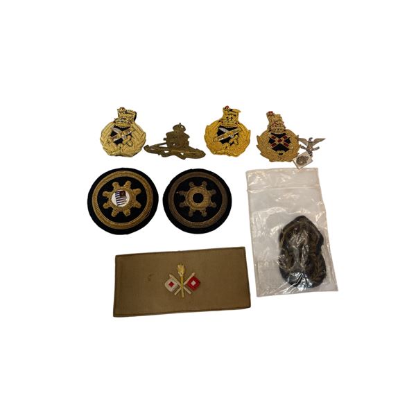 Assorted Vintage Canadian Military Badges, Patches