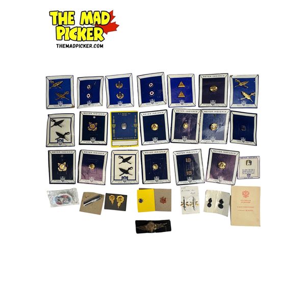 Assorted Vintage Military Pins