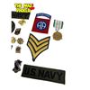 Image 3 : Assorted Vintage Military Patches Pins, & More