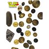 Image 2 : Assorted Vintage Military Collectibles: Hats, Buttons, & Leather Cases