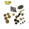 Image 3 : Assorted Vintage Military Collectibles: Hats, Buttons, & Leather Cases