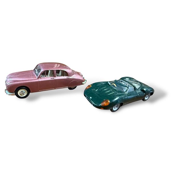 2x Collectible 1:43 Scale Jaguar Cars