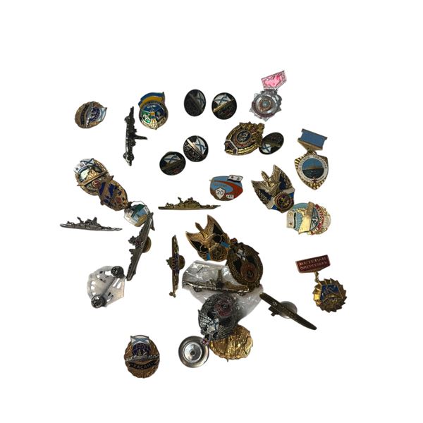 Assorted Vintage Russian Badges