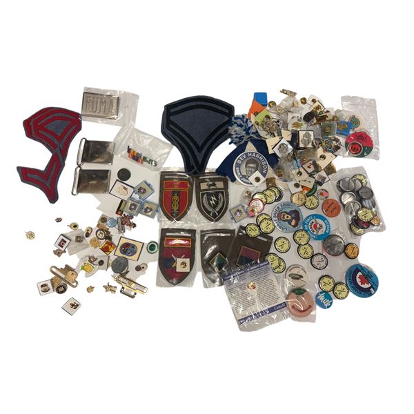Vintage Variety: Military Patches, Pins, Patches, & More