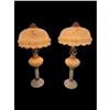 Image 1 : 2x Vintage Alabaster Table Lamps (Heavy)