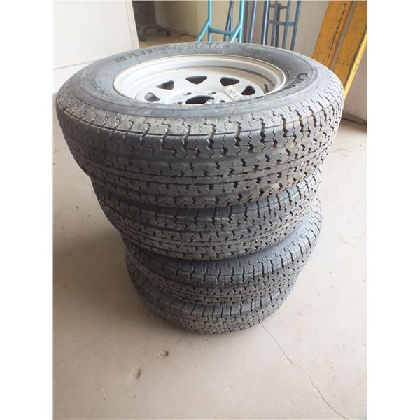 4 Goodyear Trailer Tires w/ Rims