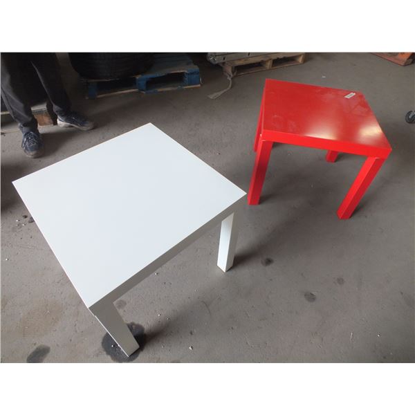 2 Small Wooden End Tables