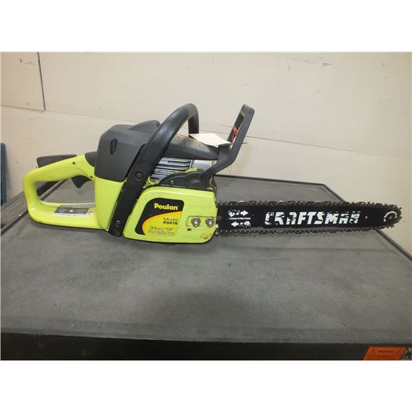 Poulan 34cc Gas Powered Chainsaw