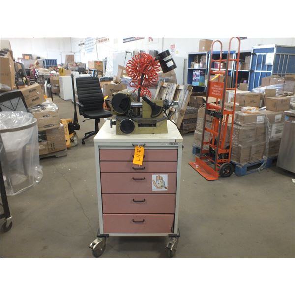 Enmill Sharpener w/ 5 Drawer Storage Cart