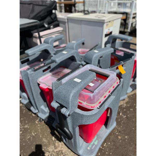 7 Carts & 6 Bio Hazzard Buckets