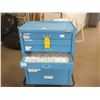 Image 1 : 6 Drawer Blue Cart On Wheels