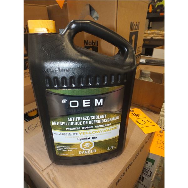 1 Case of OEM Yellow Anti-Freeze