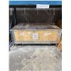 Image 1 : Enclose Hinged Wooden Crate w/ Heavy Duty Castors & Forklift Pick Up - 54x78x42"