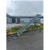 Image 1 : Steel Rolling Step Ladder - 15 Step - 11' From Ground to Platform)