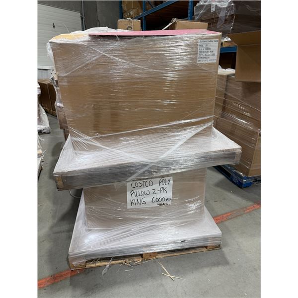 Pallet - Costco Poly Pillow Bags - King Size - 1500 per Box x 4 Boxes = 6000pcs