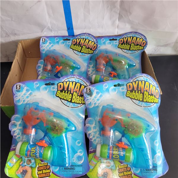 Lot of 4 New Dynamo Bubble Blasters