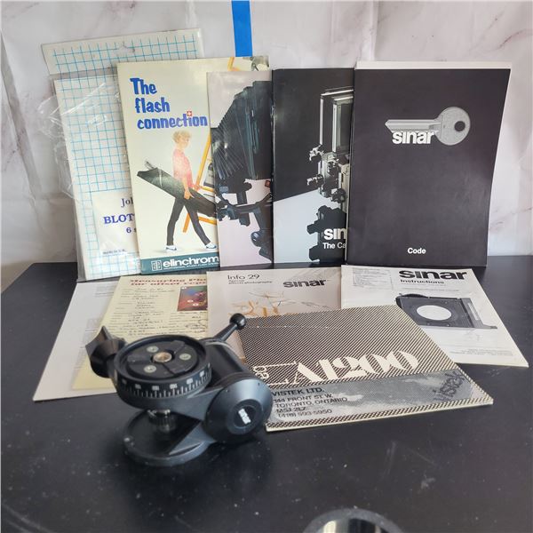 Sinar Professional Camera Tripod Connector + Camera Manuals, Materials