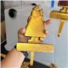 Image 4 : Lot of 4 Heavy Stocking Holders, 1 Angel, 3 Santa Claus.