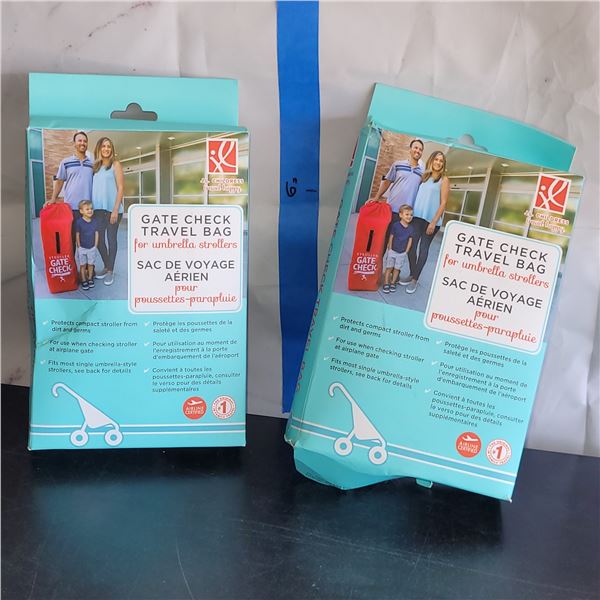 Lot of 2 New JL Chilress Gate Check Travel Bags for Umbrella Strollers