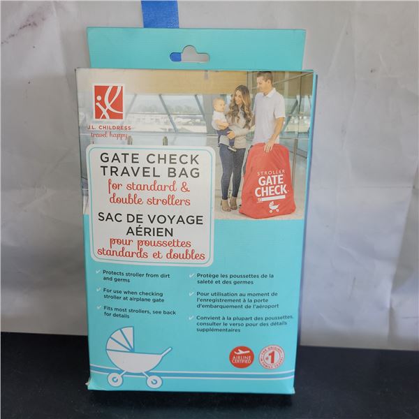 New JL Childress Gate Check Travel Bag for Standard & Double Strollers