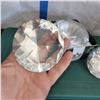 Image 2 : Lot of 3 Large Diamonds - 2 are Paperwieghts one in box is made of plastic