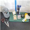 Image 1 : Mixed Estate Lot - Stationary Holder with contents, Paua Shell trinket ++