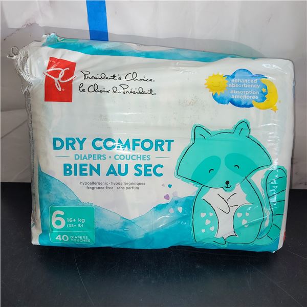 New PC 40 Pack of Size 6 Diapers